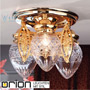Иконка orion leuchten DLU 1441/3 gold/411 klar-Schliff Budapest ceiling light, 3 lights in 24K gold plated finish with clear cut glasses потолочный светильник