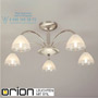 Иконка orion leuchten DLU 1600/5 satin/438 klar-matt Opaldesign ceiling light, 5 lamps, satin chrome with frosted glasses светильник