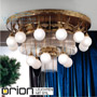 Иконка orion leuchten DLU 1660/12+6+6+1 alt-MS/150 opal sm Adele Ceiling Light, 25 lamps, Antique Brass finish, with opal glasses светильник