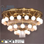 Иконка orion leuchten DLU 1660/18+12+6+1 alt-MS/150 opal sm Adele Ceiling Light, 37 lamps, Antique Brass finish, with opal glasses светильник