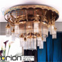 Иконка orion leuchten DLU 1660/8+4+1 alt-MS/Stäbchen Adele Ceiling Light, 13 lamps, Antique Brass finish, with crystal glass sticks светильник