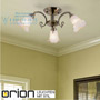Иконка orion leuchten DLU 1719/3 Patina Calla Ceiling Light, Antique Brass светильник