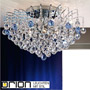 Иконка orion leuchten DLU 2324/9/62 chrom/blau KRISTALL KLASSISCH ceiling light, 9 lamps, chrome plated, clear+blue crystal светильник