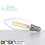Иконка orion leuchten E14/3W klar gedreht LED *FO* E14 LED filament twisted candle, 3W, clear лампочка