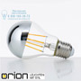 Иконка orion leuchten E27/7W silber LED *FO* LED A55 bulb, 7W, silver top, dimmable лампочка
