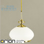 Иконка orion leuchten HL 6-1269 gold-Kabel/385 opal-gold Empire pendant lamp, 24K gold plated, 24cm светильник