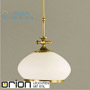 Иконка orion leuchten HL 6-1269 Patina-Kabel/385 opal-Patina Empire pendant lamp, antique brass finish, 24cm светильник