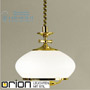 Иконка orion leuchten HL 6-1272 gold-Zug/386 opal-gold Empire pendant lamp, 24K gold plated, 32cm, with pulley system светильник