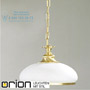 Иконка orion leuchten HL 6-1342 MS-matt/Kette/414 opal/MS Landhaus pendant light, Satin Brass finish with white opal glass светильник