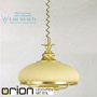 Иконка orion leuchten HL 6-1342 MS-matt/Zug/414 champ/MS Landhaus pendant light with pulley system, Satin Brass finish with champagne coloured glass светильник