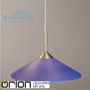 Иконка orion leuchten HL 6-1404/1 satin/447 blau Artdesign single pendant lamp, satin chrome finish & blue glass shade, dia 40cm светильник
