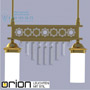 Иконка orion leuchten HL 6-1553/2 gold/Prisma klar ORIONtal pendant light, 2 lampholders, 24K gold plated & clear crystal prisms светильник