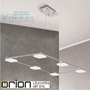 Иконка orion leuchten HL 6-1598/6 chrom Square LED pendant light, chrome finish светильник