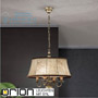 Иконка orion leuchten HL 6-935/4 Patina/4228 Haut braun Flemish style pendant lamp, 4 lamps, with shade, Antique Brass finish светильник
