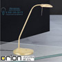 Иконка orion leuchten LA 4-1189 MS-matt Cobra LED desk lamp, satin brass finish настольная лампа