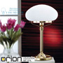 Иконка orion leuchten LA 4-477 MS/330 opal matt Wiener Nostalgie table lamp, H62cm, shiny brass finish, matt opal glass настольная лампа