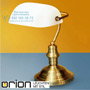 Иконка orion leuchten LA 4-587/1 Patina/opal Bankers Lamp, Antique Brass finish & opal glass shade настольная лампа
