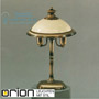 Иконка orion leuchten LA 4-599/2 Patina/355 champ Austrian Old Lamp Table Lamp, Antique Brass finish with 2 champagne glass shades настольная лампа