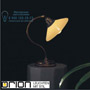Иконка orion leuchten LA 4-684/1 Patina/363 champ Artdesign Table Lamp, Antique Brass Finish with opal champagne shade лампа для рабочего стола
