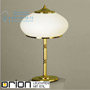 Иконка orion leuchten LA 4-802/3 gold/387 opal-gold Empire table lamp, 24K gold plated, H63cm настольная лампа