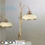 Иконка orion leuchten LA 4-898/1 Patina/412 champ/Patina Landhaus desk lamp, 1 lamp, Antique Brass finish with champagne coloured glass настольная лампа