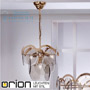 Иконка orion leuchten LU 1108/3+1 gold/293 rauch Rauchglas chandelier, 4 lamps, gold finish светильник