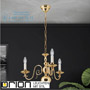 Иконка orion leuchten LU 1235/3 MS Flemish chandelier, 3 lamps, Shiny Brass finish светильник