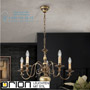 Иконка orion leuchten LU 1235/5 Patina Flemish chandelier, 5 lamps, Antique Brass finish светильник