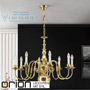 Иконка orion leuchten LU 1238/8 MS - ohne Adler Classic flemish chandelier, 8 lamps, shiny brass finish, without eagle светильник