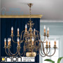 Иконка orion leuchten LU 1239/12+6 Patina - mit Adler Classic flemish chandelier, 12+6 lamps, Antique Brass finish, with eagle светильник