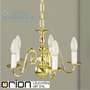 Иконка orion leuchten LU 1282/5 MS Simple flemish chandelier, 5 lamps, shiny Brass finish светильник