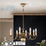 Иконка orion leuchten LU 1283/8 Patina Flemish Style chandelier, 8 lamps, Antique Brass finish светильник