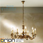 Иконка orion leuchten LU 1357/10 Patina Flemish chandelier with cast parts, 10 lamps, Antique Brass finish светильник