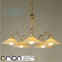 Иконка orion leuchten LU 1410/5 Patina/364 champ Artdesign Chandelier in Antique Brass finish, champagne glasses, 5 lamps светильник