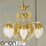 Иконка orion leuchten LU 1440/7 bronze/376 klar-matt Budapest chandelier, 7 lights in bronze finish with satin diffused cut glasses светильник