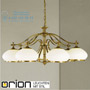 Иконка orion leuchten LU 1460/7 Patina/385 opal-Patina Empire chandelier, Antique Brass finish, with 7 opal glasses светильник