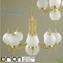 Иконка orion leuchten LU 1510/8+1 bronze/407/18+408/25 matt Chandelier 1510 Objektdesign, 9-lights, bronze finish and satin glasses светильник