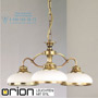 Иконка orion leuchten LU 1525/3 Patina/412 opal/Patina Landhaus Chandelier, 3 lamps, Antique Brass finish with white opal glasses светильник