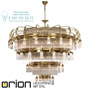 Иконка orion leuchten LU 1660/20+15+10+5+1 alt-MS/Stäbchen Adele Chandelier, 51 lamps, Antique Brass finish, with crystal glass sticks светильник