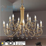 Иконка orion leuchten LU 1670/6+6 gold-matt Giada Chandelier, 12 lamps, gold matt finish светильник