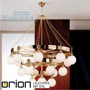 Иконка orion leuchten LU 1698/9+6+3 MS/149 opal glänzend Alt Wien Chandelier, 18 lamps, Shiny Brass finish with shiny opal glasses подвесной светильник