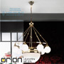 Иконка orion leuchten LU 1713/7+1 MS/149, 482 opal glänzend Alt Wien Chandelier, 7+1 shiny opal glasses, Surface Shiny Brass светильник