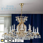 Иконка orion leuchten LU 2143/14+7 gold Hirohito crystal chandelier, 14+7 lamps and 24K gold plated светильник
