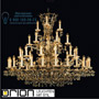 Иконка orion leuchten LU 2143/24+12+6+3 gold Hirohito crystal chandelier, 24+12+6+3 lamps and 24K gold plated светильник