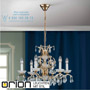 Иконка orion leuchten LU 2143/6 gold Hirohito crystal chandelier, 6 lamps and 24K gold plated светильник