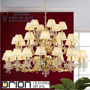 Иконка orion leuchten LU 2144/18+12+6 gold/4469 champ Kristalldesign Chandelier, 36 lamps, 24K gold plated with champagne-coloured shades светильник
