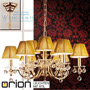 Иконка orion leuchten LU 2144/6+3 gold/4463 gold Kristalldesign crystal chandelier, 9 lamps, 24K gold plated with golden shades светильник