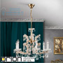 Иконка orion leuchten LU 2223/6 MT-gold/A Maria Theresia chandelier with crown, 6 lamps, 24K gold plated светильник