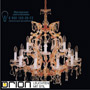 Иконка orion leuchten LU 2224/10+5 MT-gold/A Maria Theresia crystal chandelier with crown, 10+5 lamps, 24K gold plated светильник