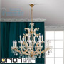 Иконка orion leuchten LU 2224/12+6 MT-gold/A Maria Theresia crystal chandelier with crown, 12+6 lamps, 24K gold plated светильник